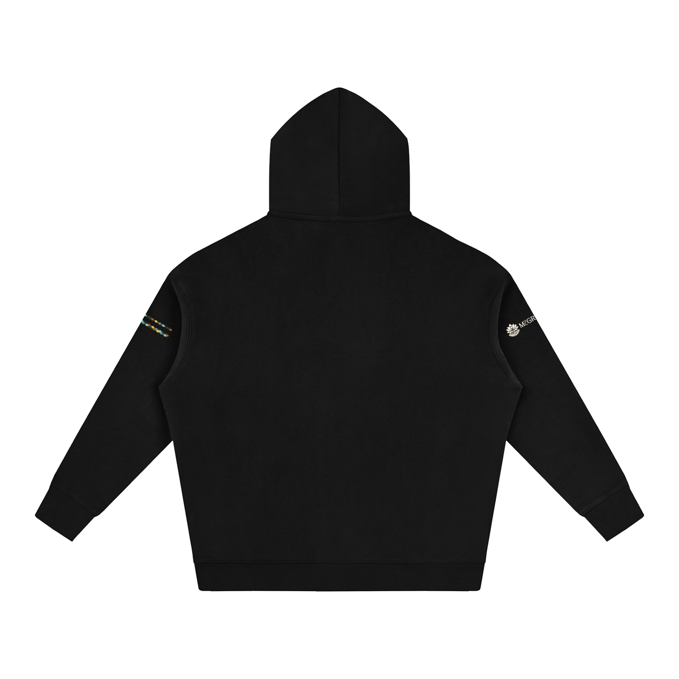"Built by People, Not Prompts" Oversize Fleeced Hoodie