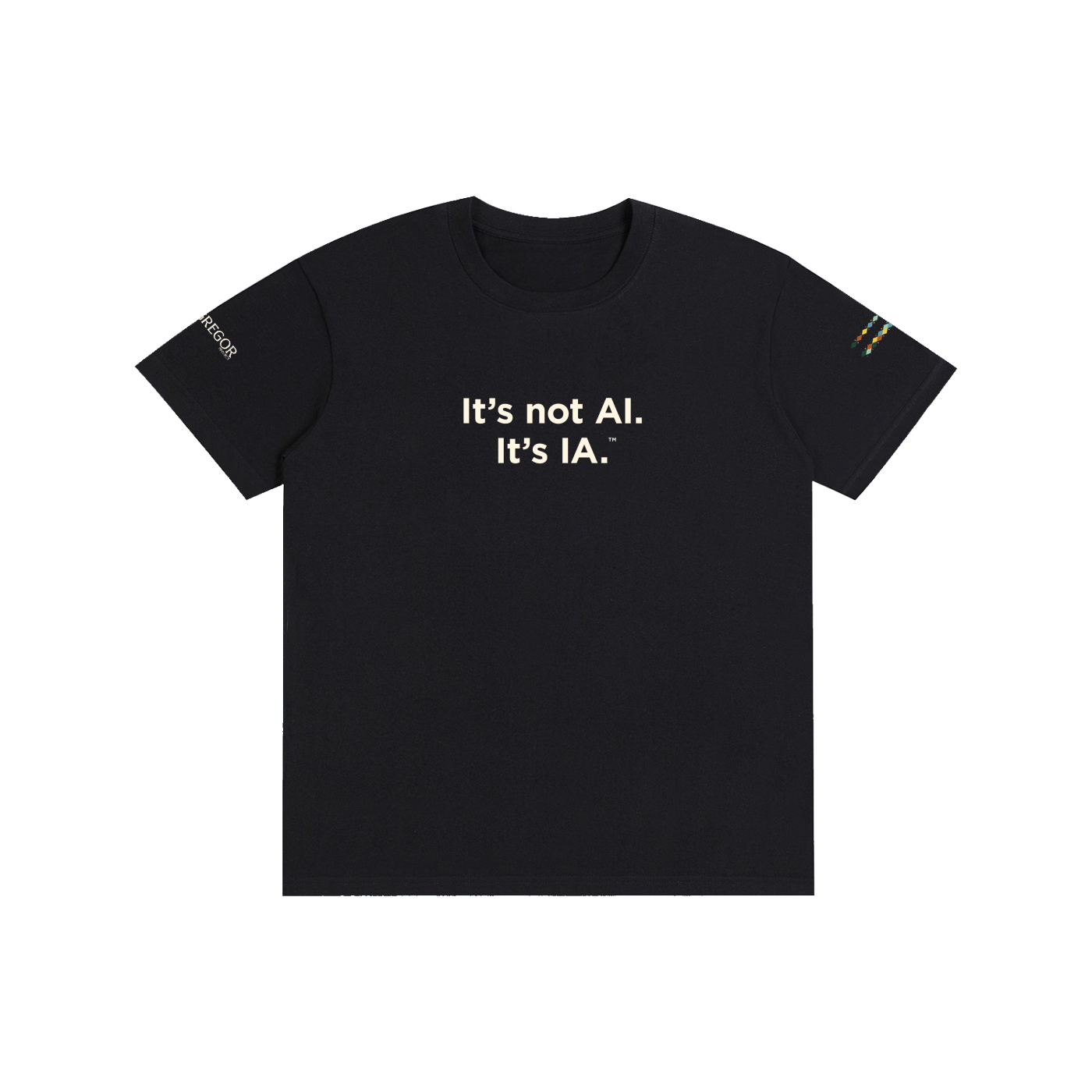 "It's Not AI, It's IA" Pure Cotton Minimalist Unisex T-Shirt