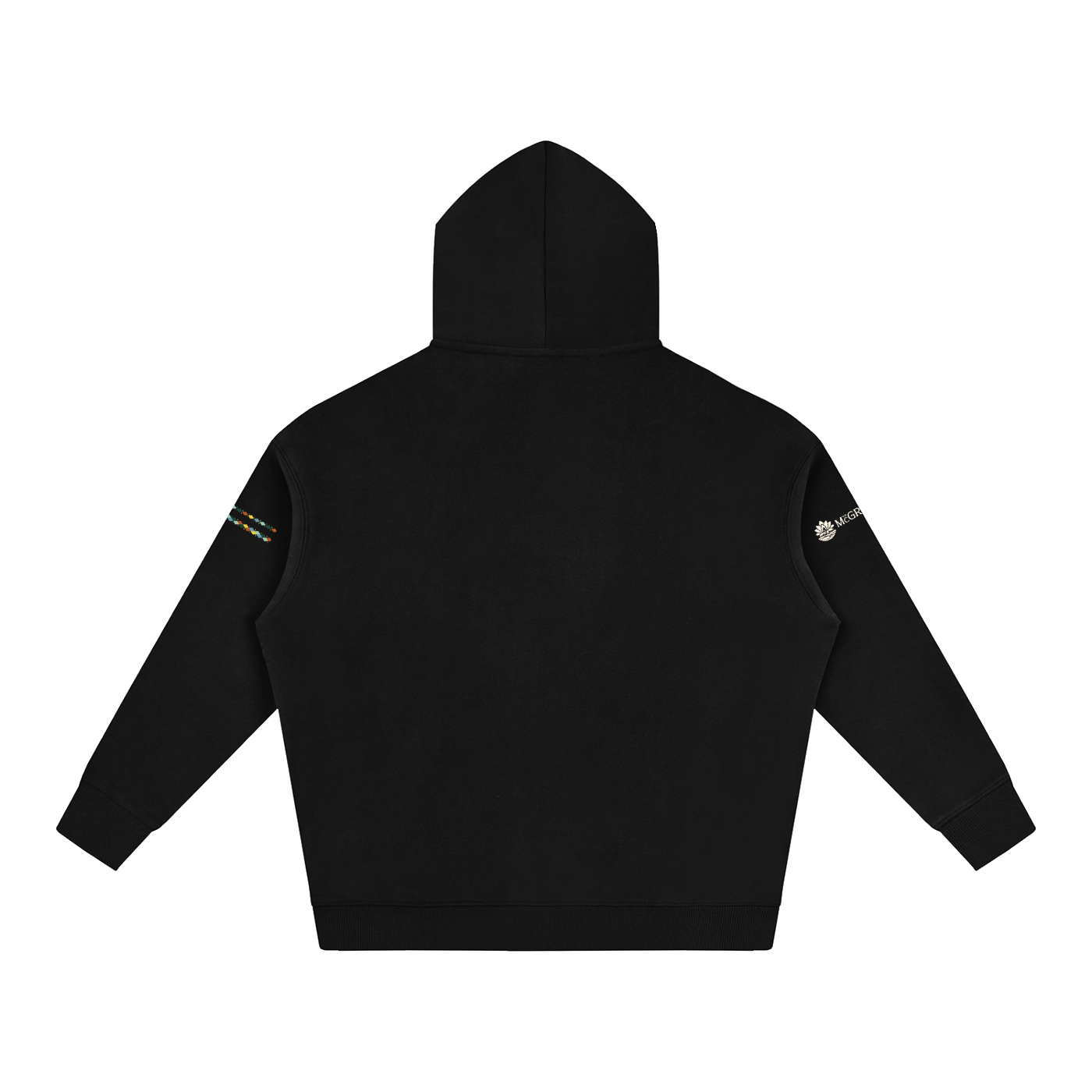 "Built by People, Not Prompts" Oversize Fleeced Hoodie