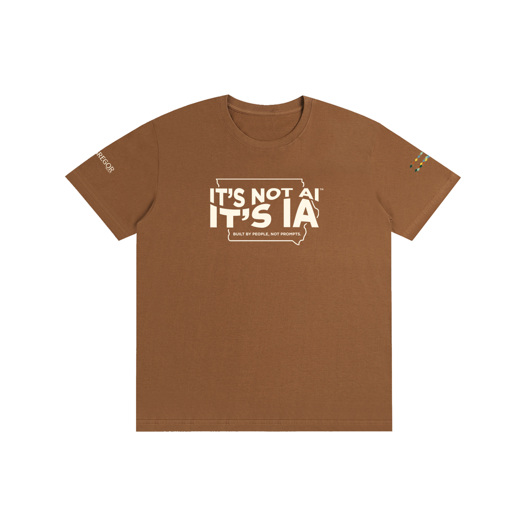 "Built By People, Not Prompts" Pure Cotton Unisex T-Shirt