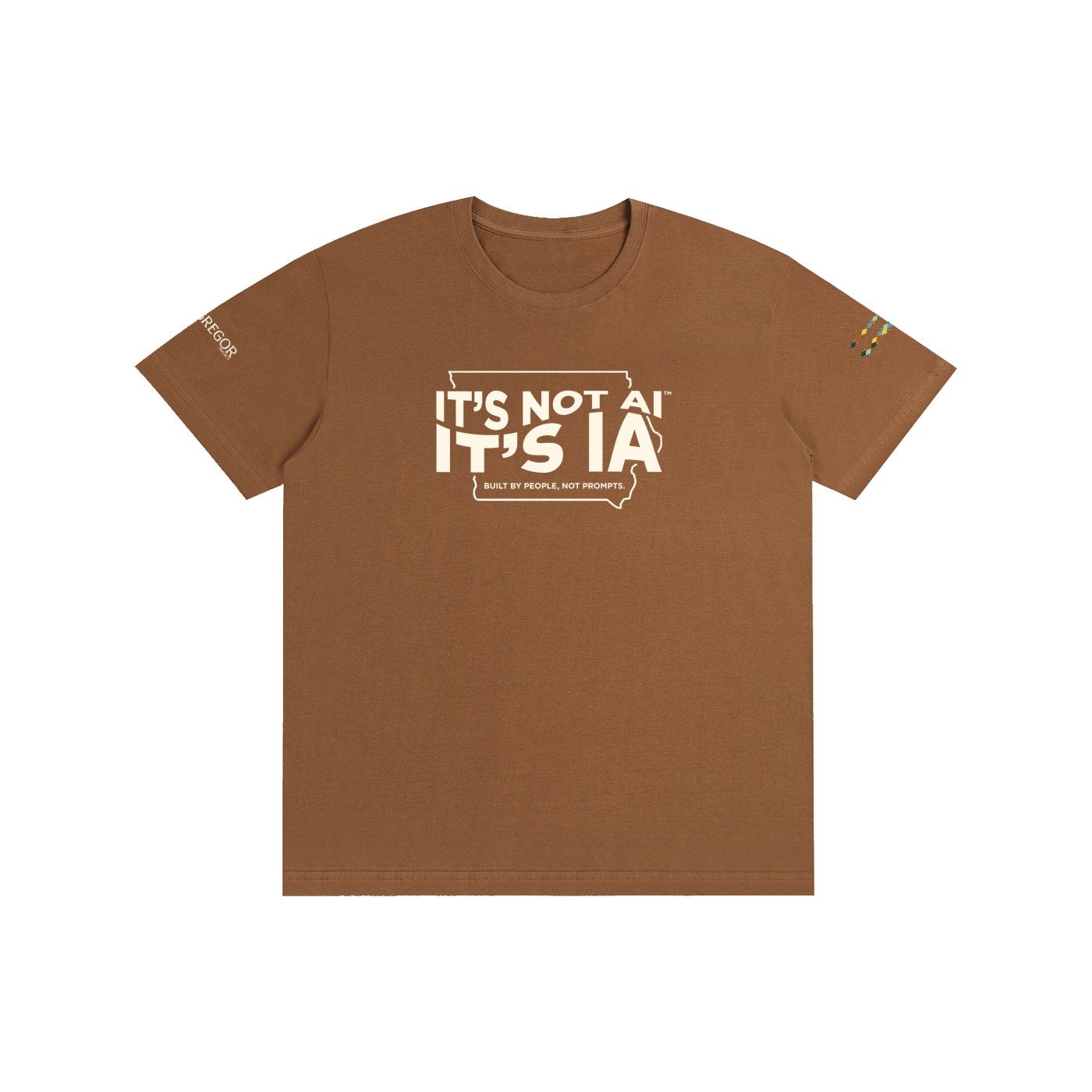 "Built By People, Not Prompts" Pure Cotton Unisex T-Shirt