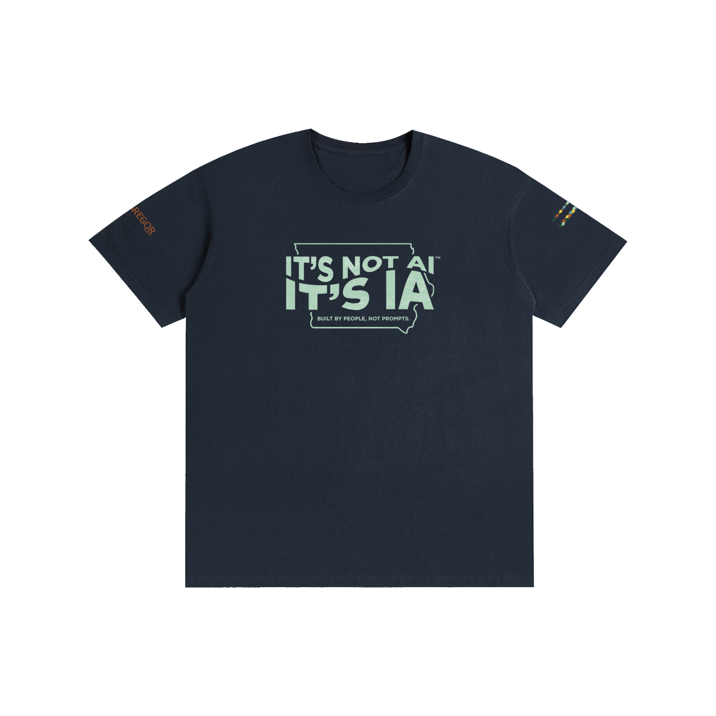 "Built By People, Not Prompts" Unisex T-Shirt