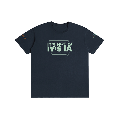 "Built By People, Not Prompts" Unisex T-Shirt