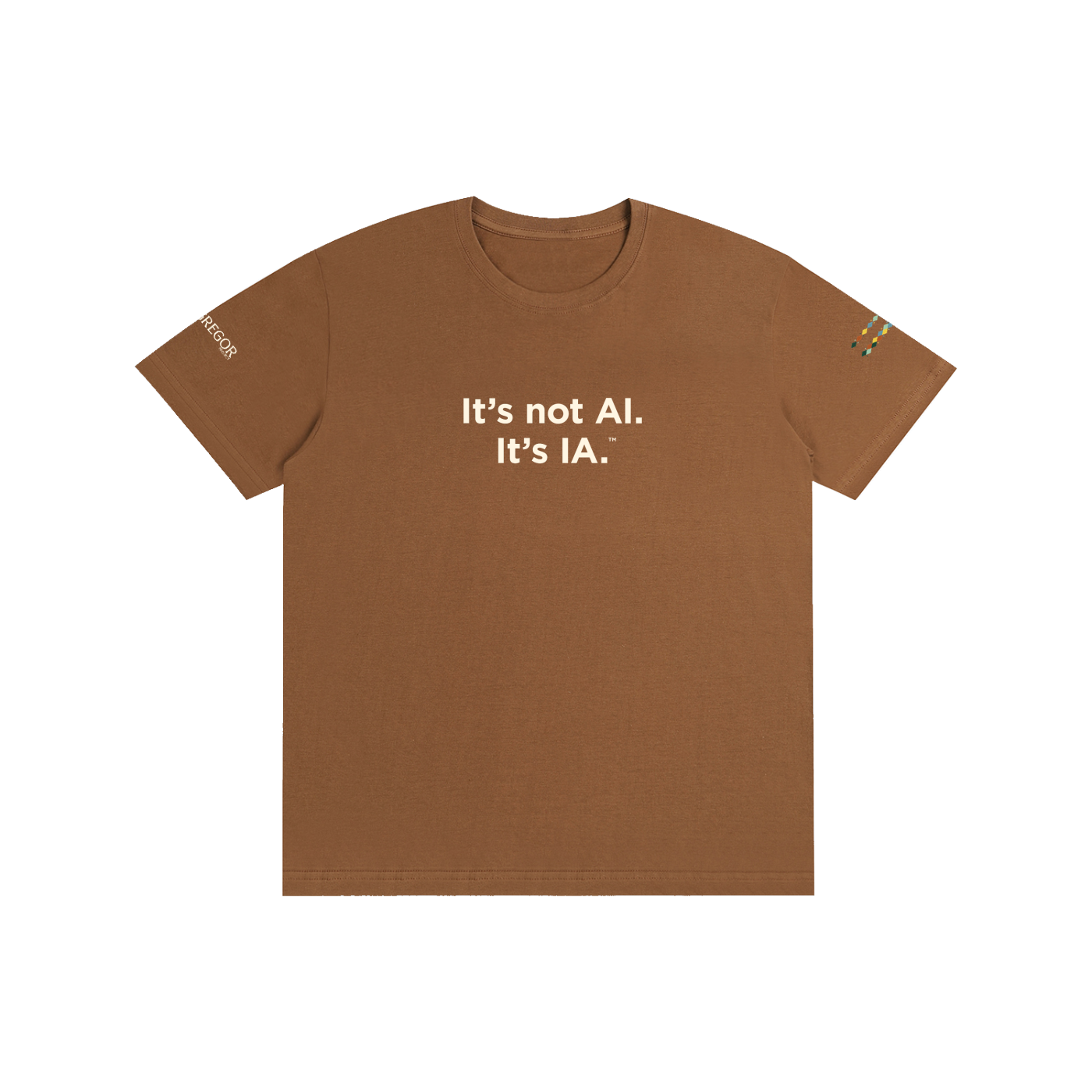 "It's Not AI, It's IA" Pure Cotton Minimalist Unisex T-Shirt
