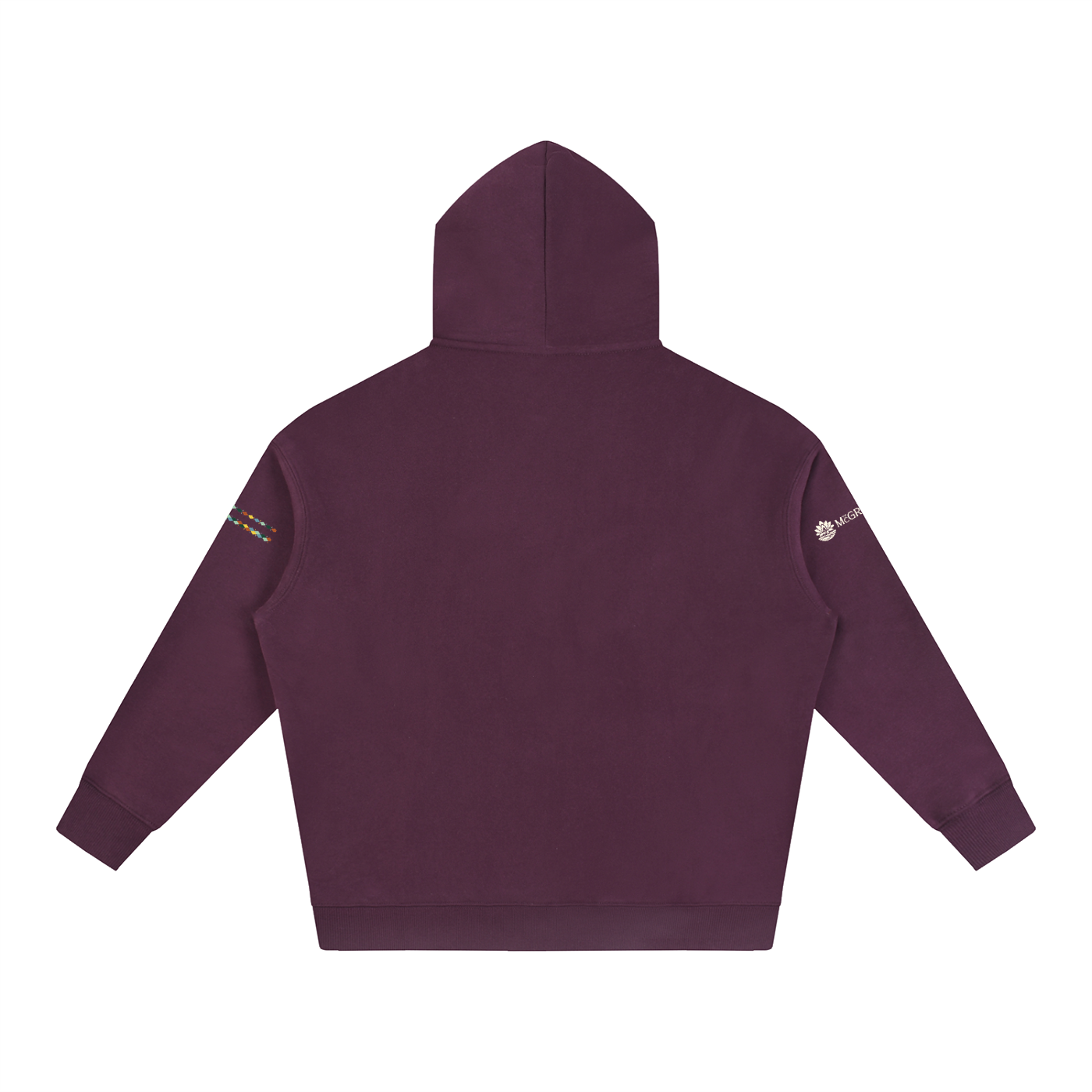 "Built by People, Not Prompts" Oversize Fleeced Hoodie