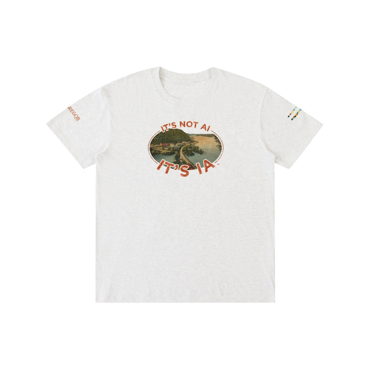 "It's not AI, It's IA" Vintage Pure Cotton Unisex T-Shirt