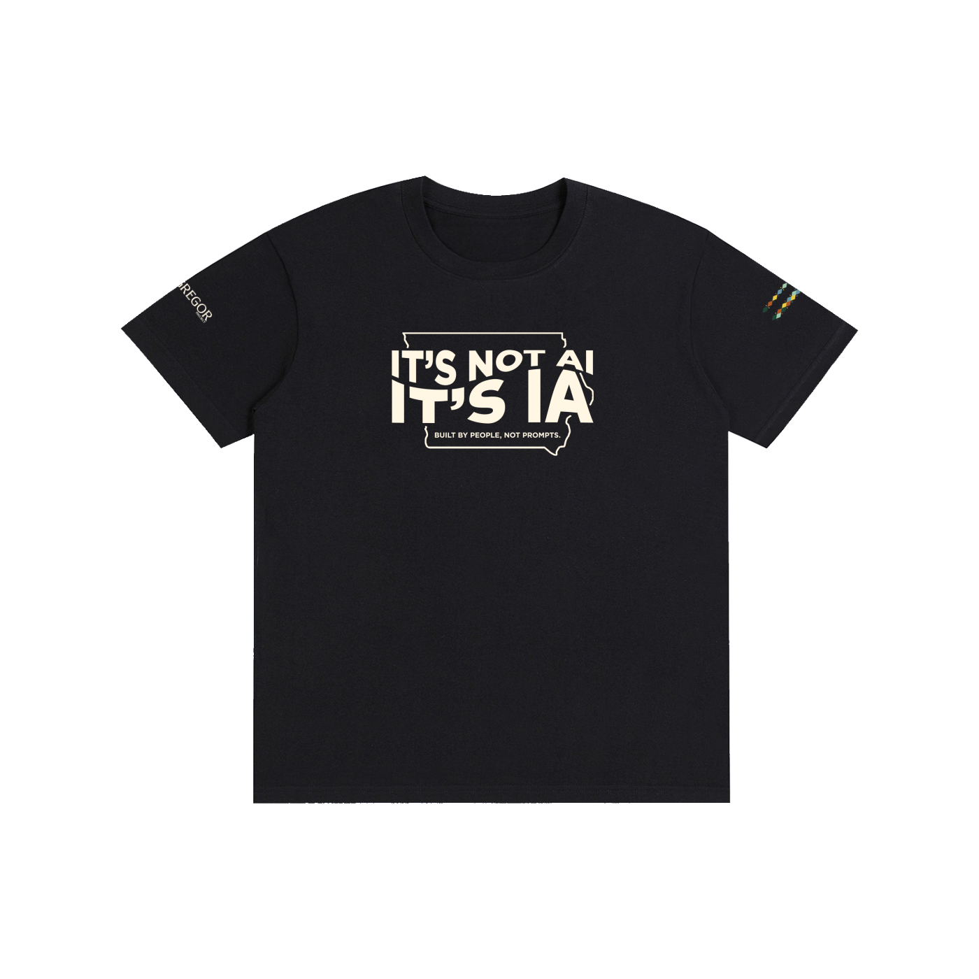 "Built By People, Not Prompts" Pure Cotton Unisex T-Shirt