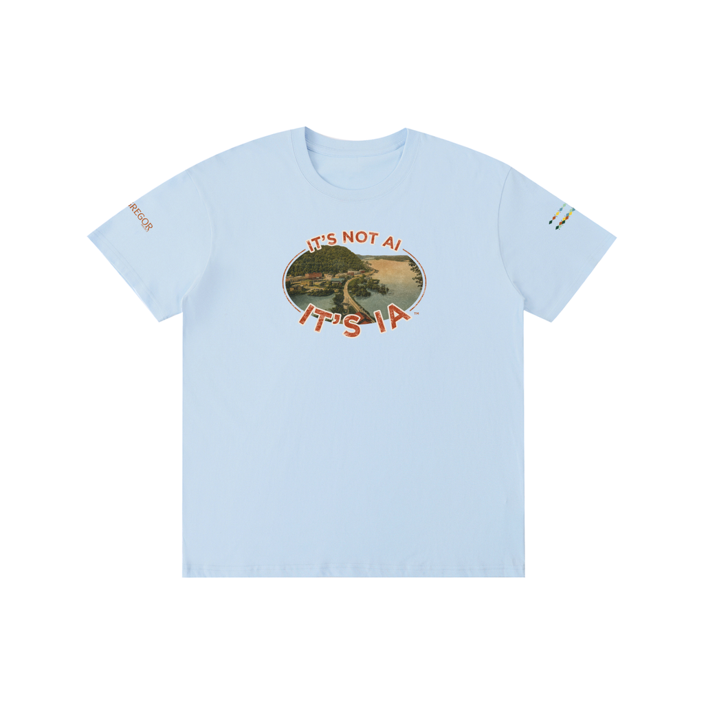 "It's not AI, It's IA" Vintage Pure Cotton Unisex T-Shirt