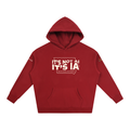 "Built by People, Not Prompts" Oversize Fleeced Hoodie
