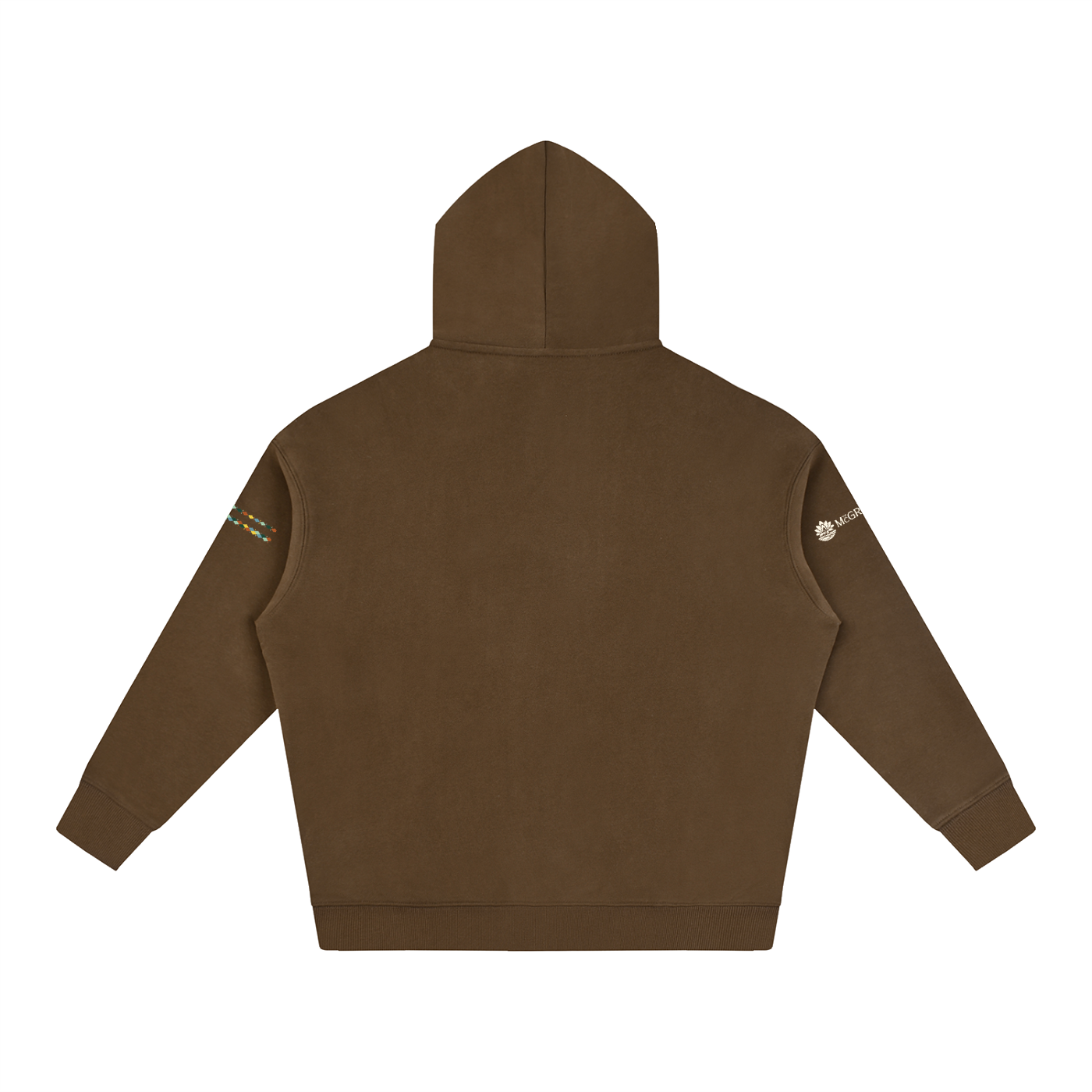 "Built by People, Not Prompts" Oversize Fleeced Hoodie