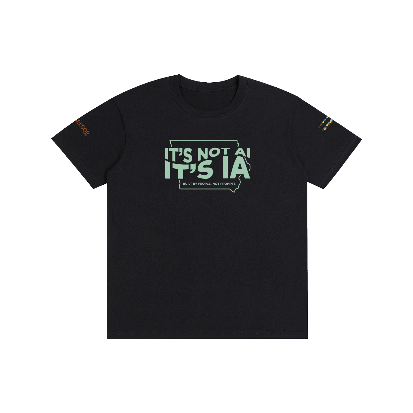 "Built By People, Not Prompts" Unisex T-Shirt