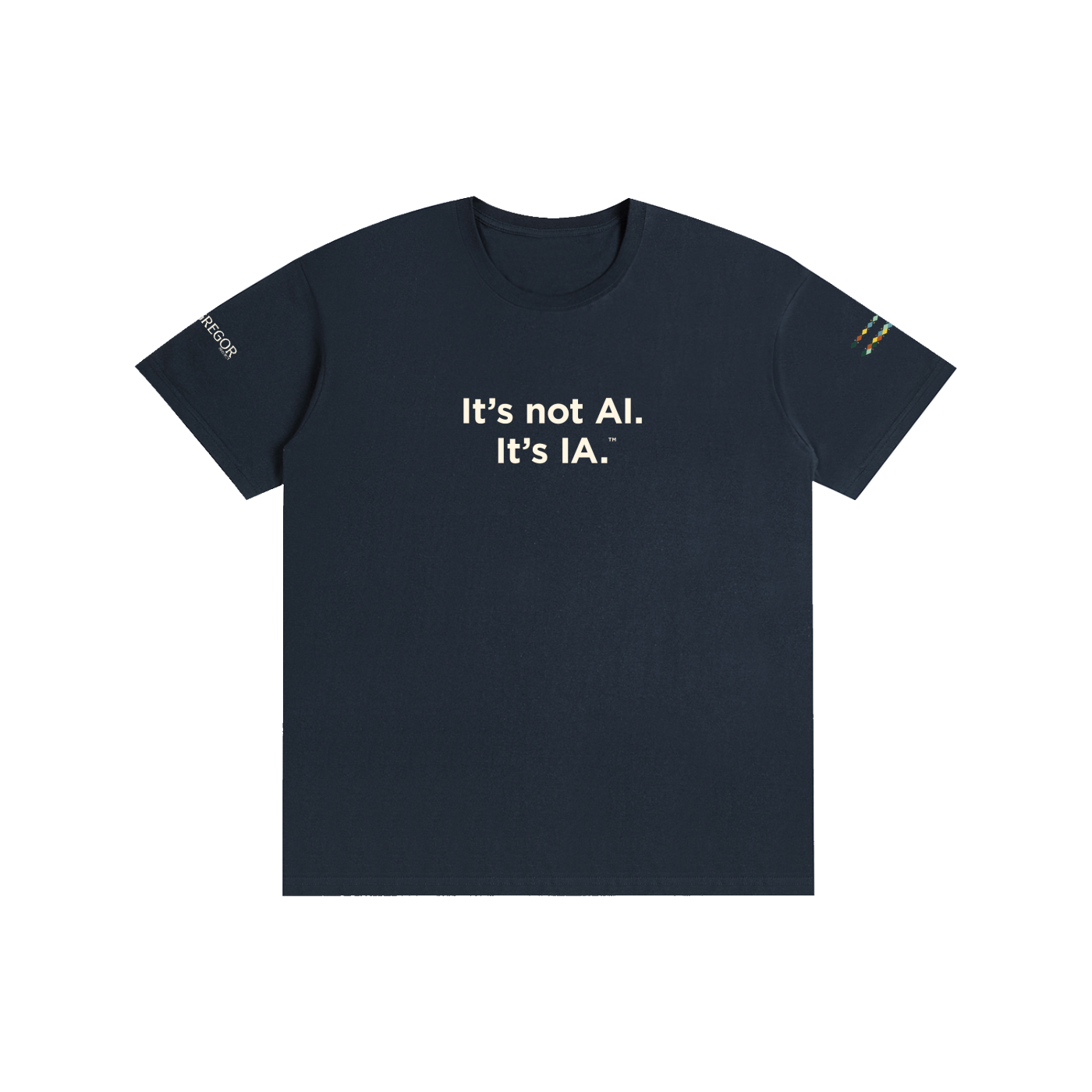 "It's Not AI, It's IA" Pure Cotton Minimalist Unisex T-Shirt