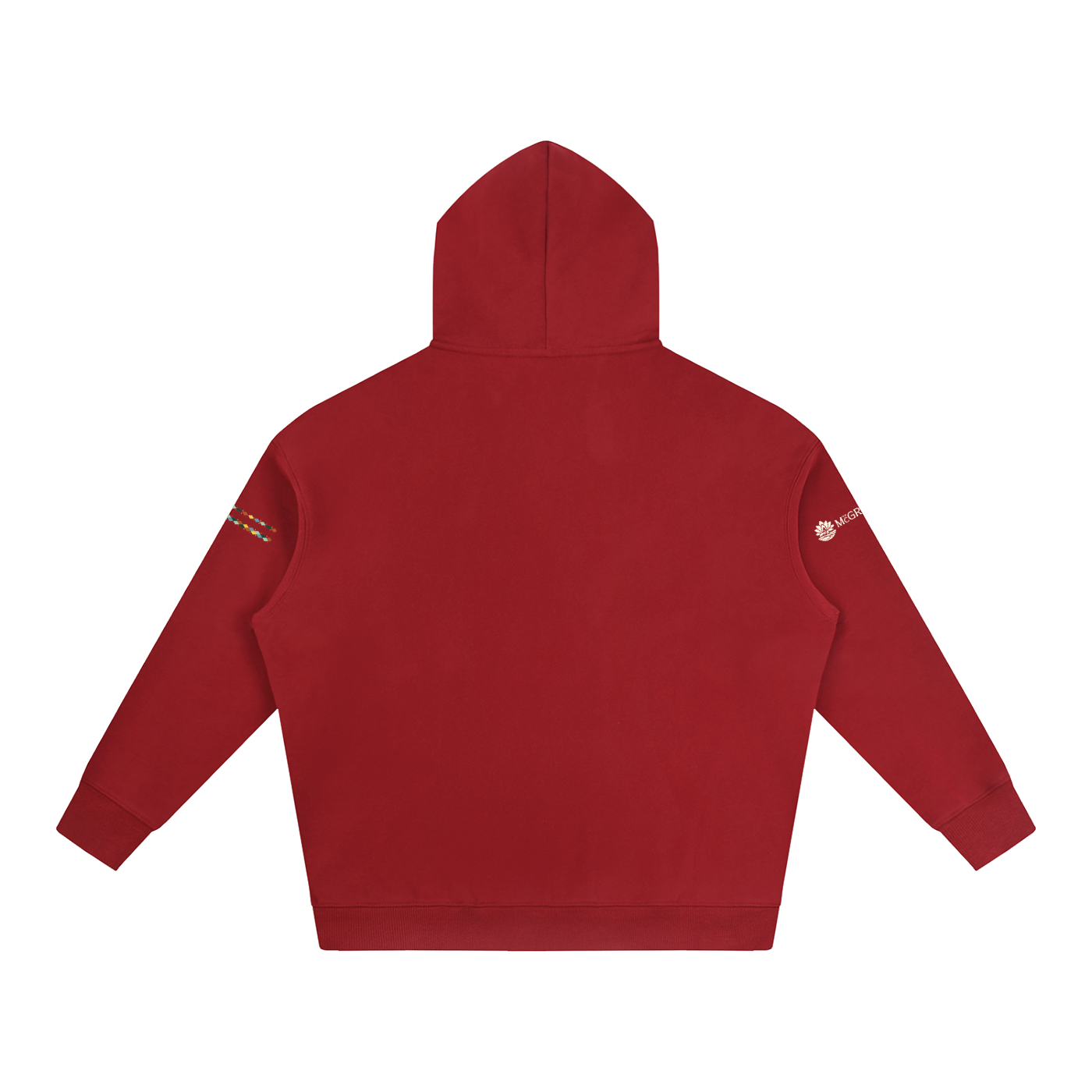 "Built by People, Not Prompts" Oversize Fleeced Hoodie