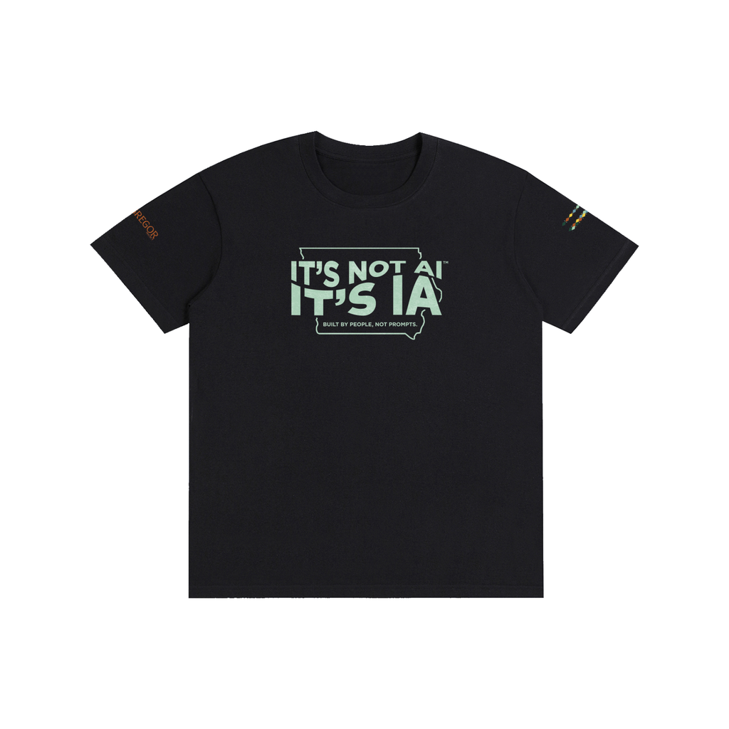 "Built By People, Not Prompts" Unisex T-Shirt