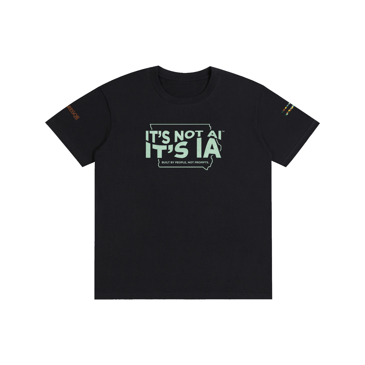 "Built By People, Not Prompts" Unisex T-Shirt