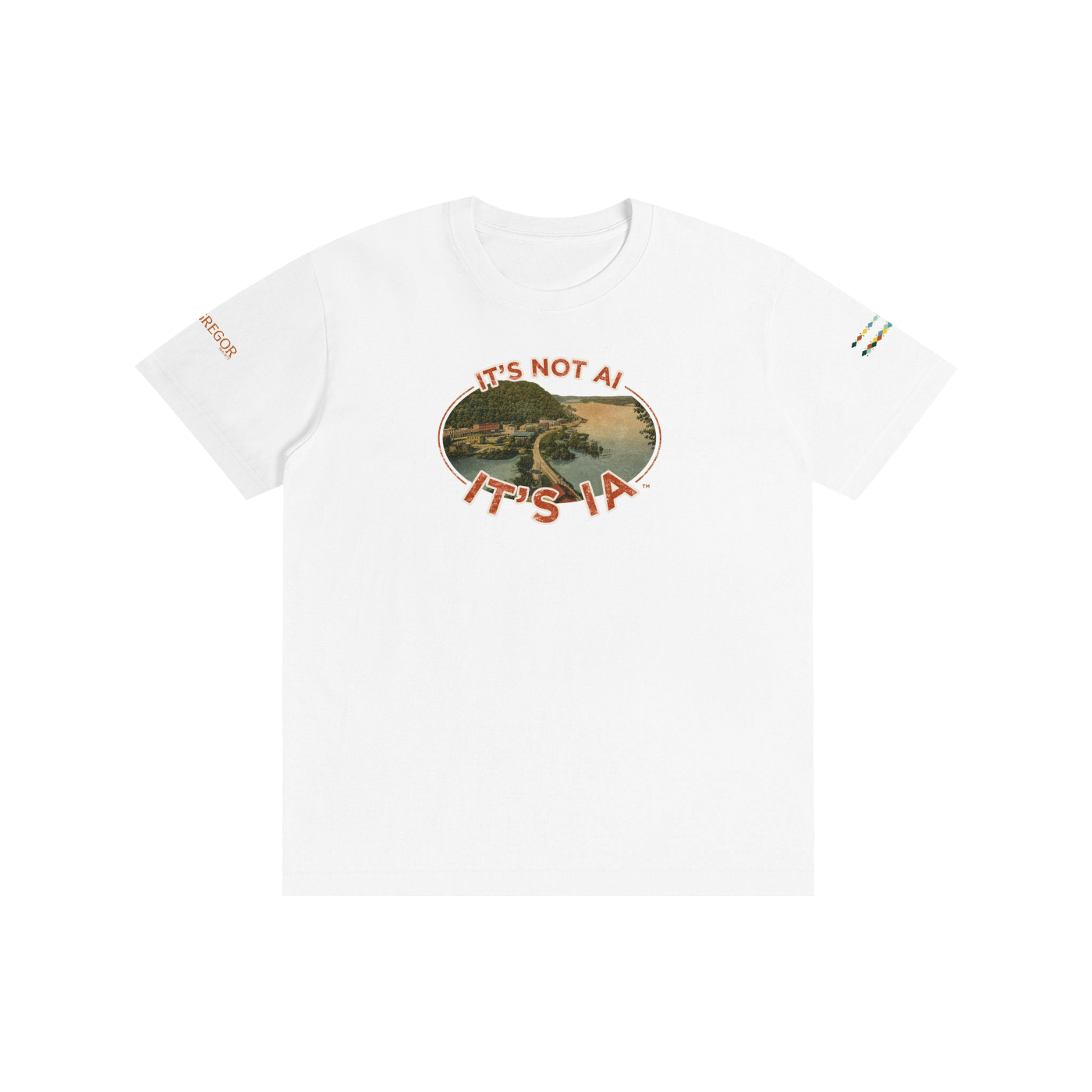 "It's not AI, It's IA" Vintage Pure Cotton Unisex T-Shirt