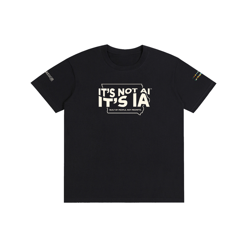 "Built By People, Not Prompts" Pure Cotton Unisex T-Shirt
