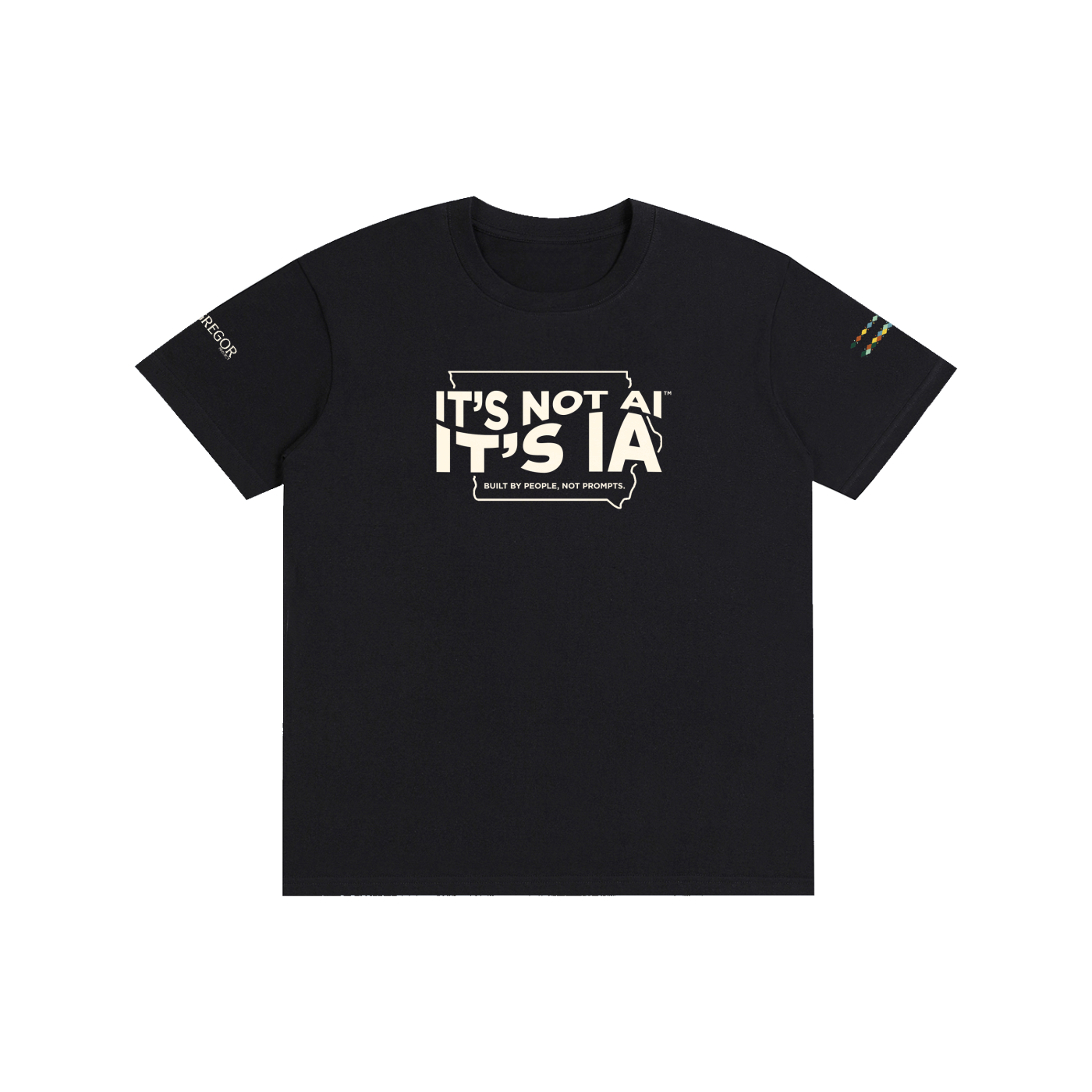 "Built By People, Not Prompts" Pure Cotton Unisex T-Shirt