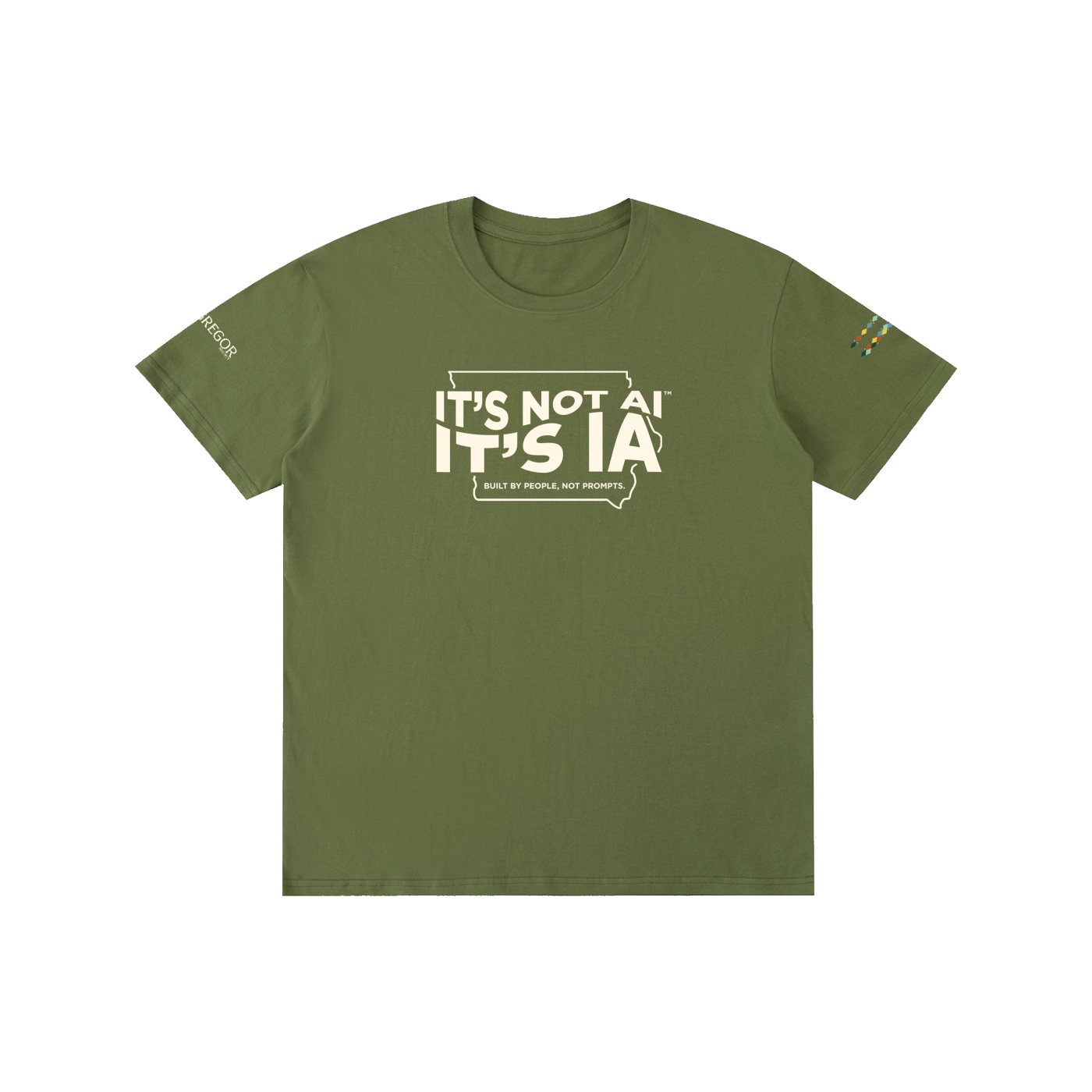 "Built By People, Not Prompts" Pure Cotton Unisex T-Shirt