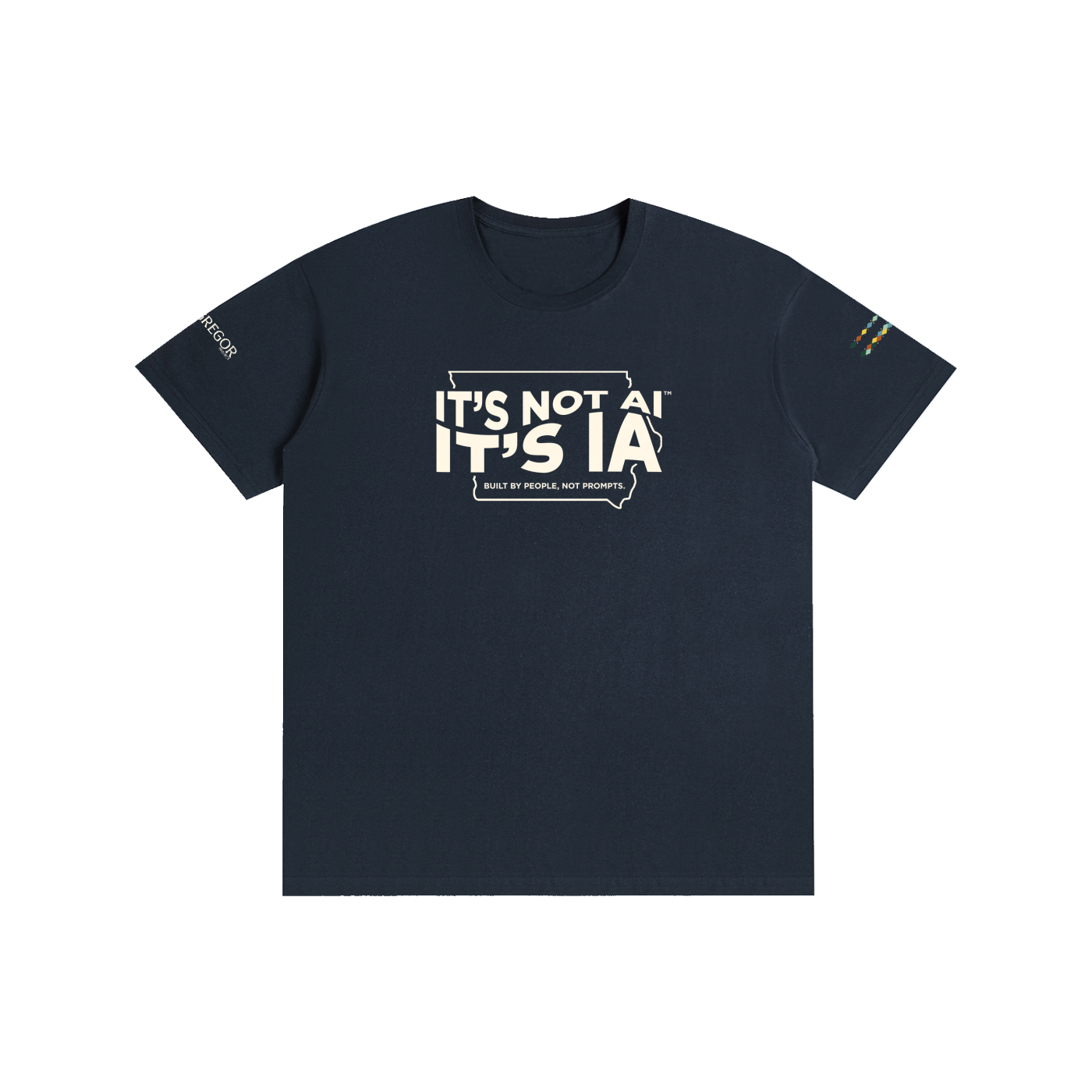 "Built By People, Not Prompts" Pure Cotton Unisex T-Shirt